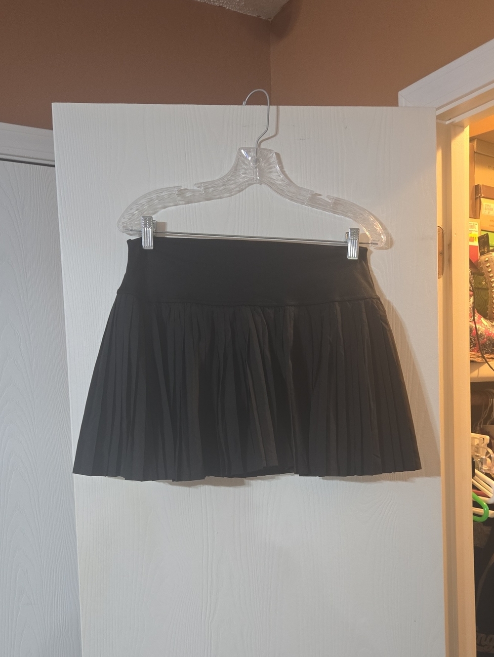 Black Pleated Tennis Skort